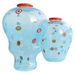 Anzolo Fuga for A.Ve.M. (attr.) Murano Glass Vases 1960s