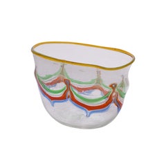 Vase en verre soufflé Anzolo Fuga de la série "Pavone" 1957-60