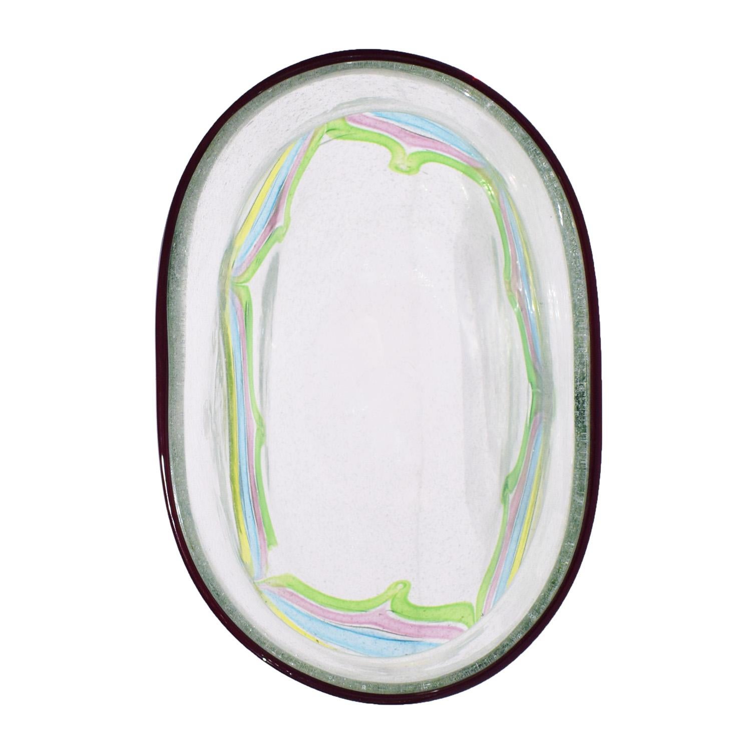 Anzolo Fuga Vase aus mundgeblasenem Glas aus der Serie 