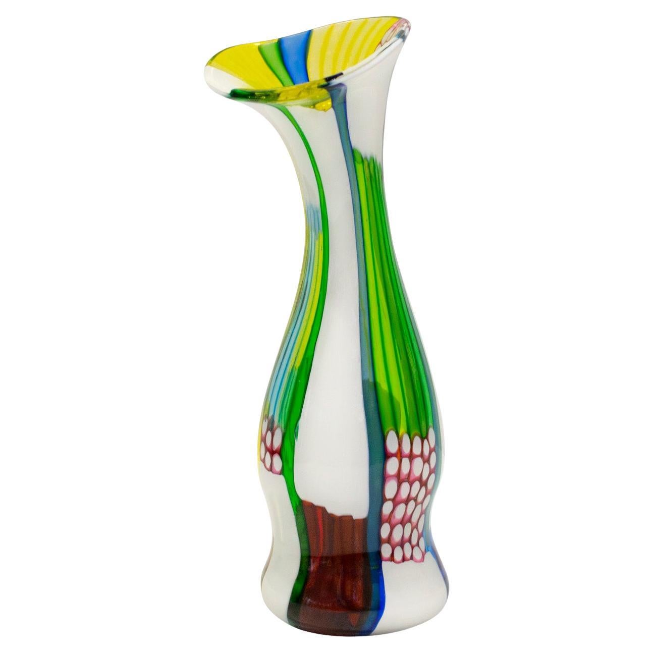 Anzolo Fuga Important and Iconic Hand-Blown Glass Vase Ca. 1960