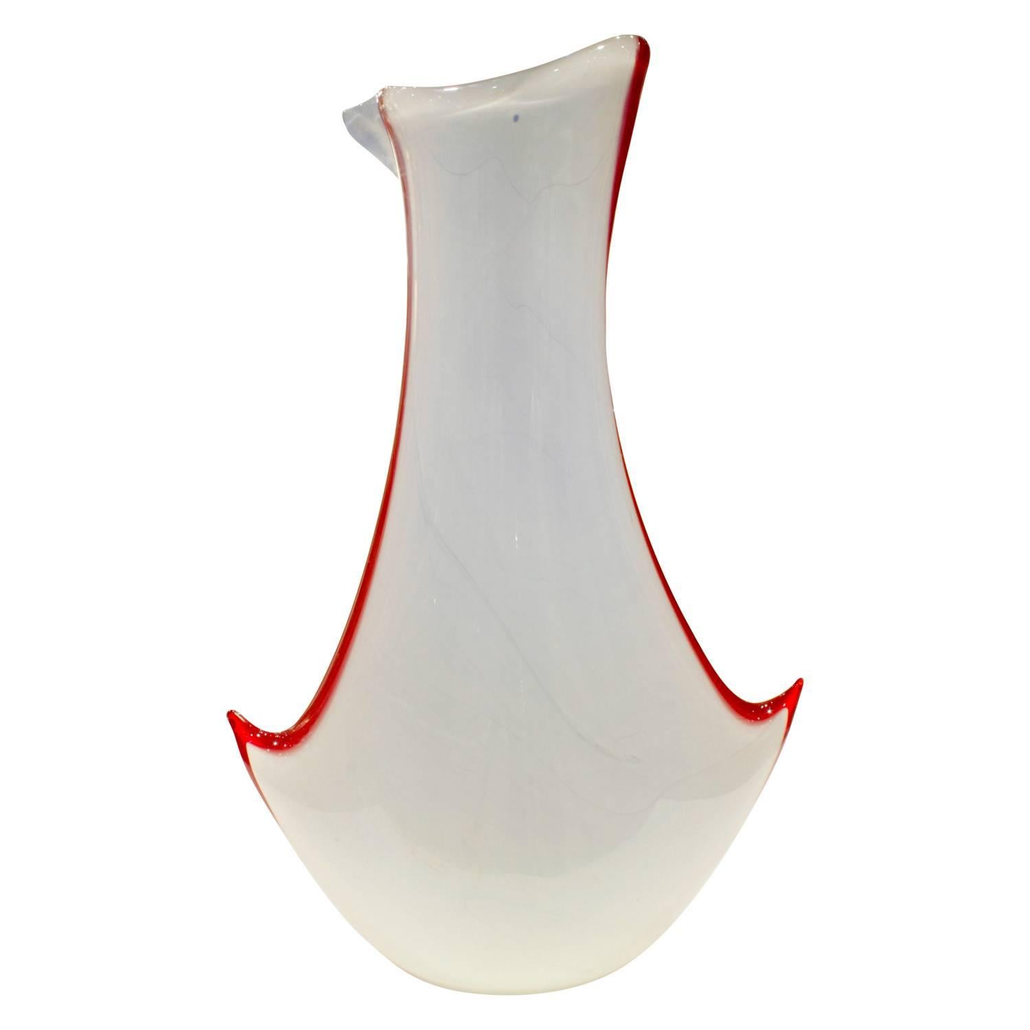 Italian Anzolo Fuga Rare and Important Handblown Vase, 1956