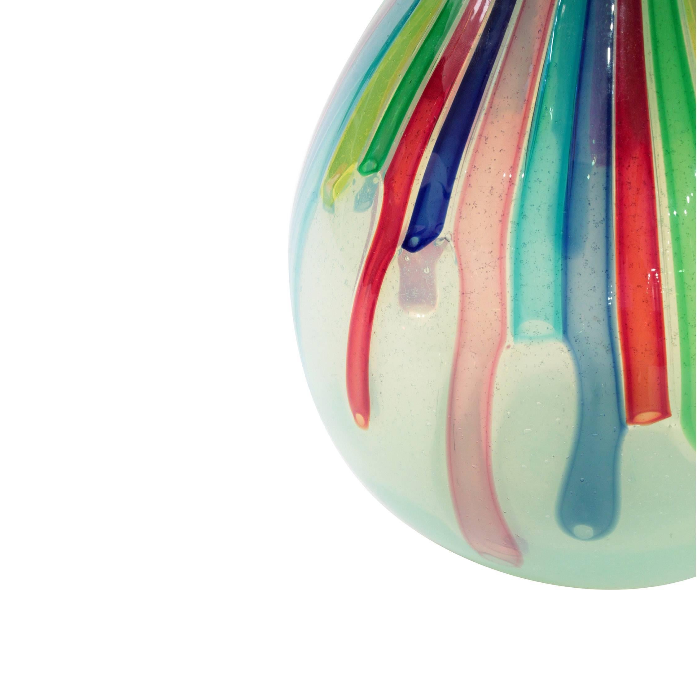 Italiano Vaso a clessidra soffiato a mano Anzolo Fuga, circa 1960 in vendita