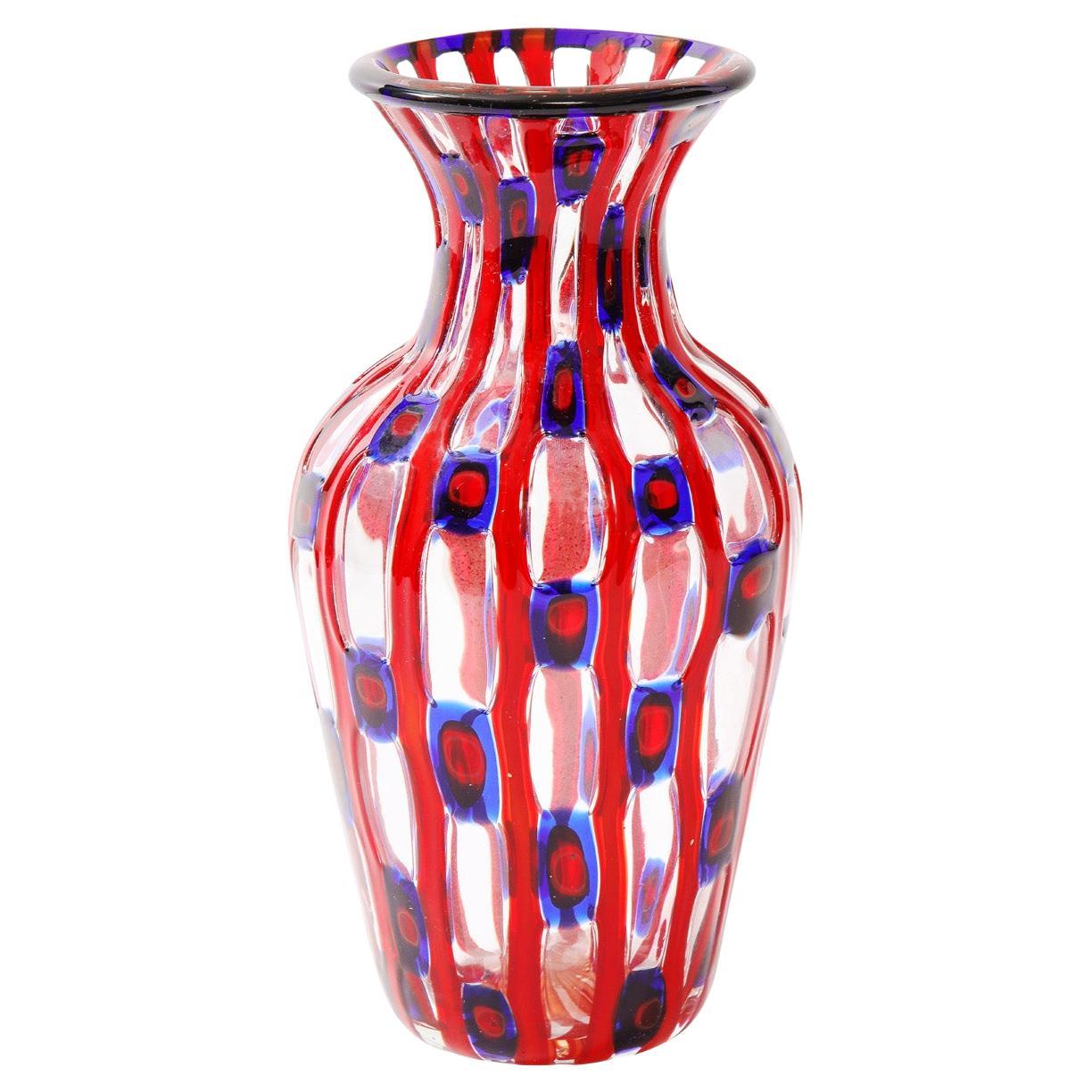 Anzolo Fuga "Transennati" Vase with Unique Variation, 1962 For Sale