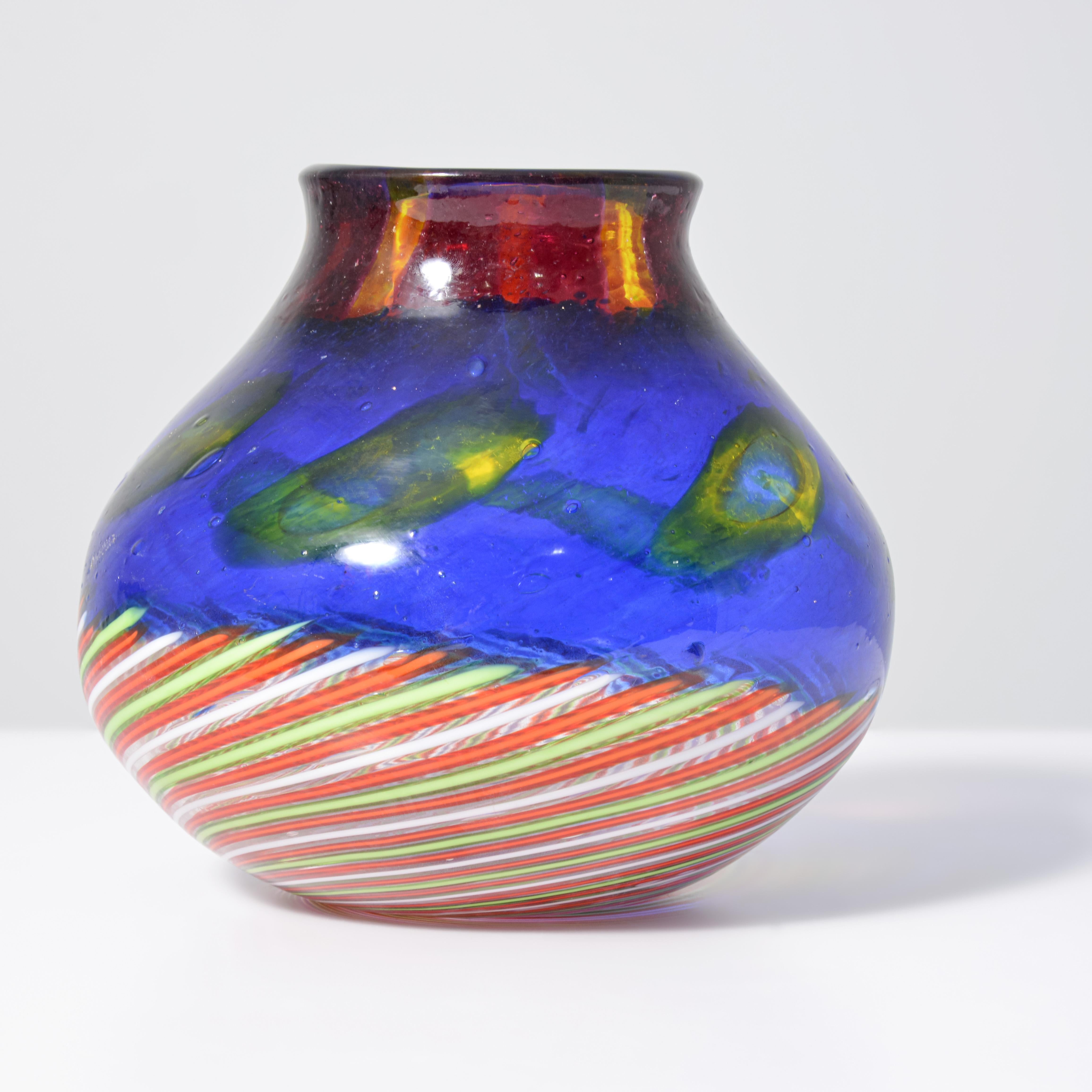 Anzolo Fuga Vase, Provenienz Lobel Modern im Zustand „Gut“ im Angebot in Lake Worth Beach, FL
