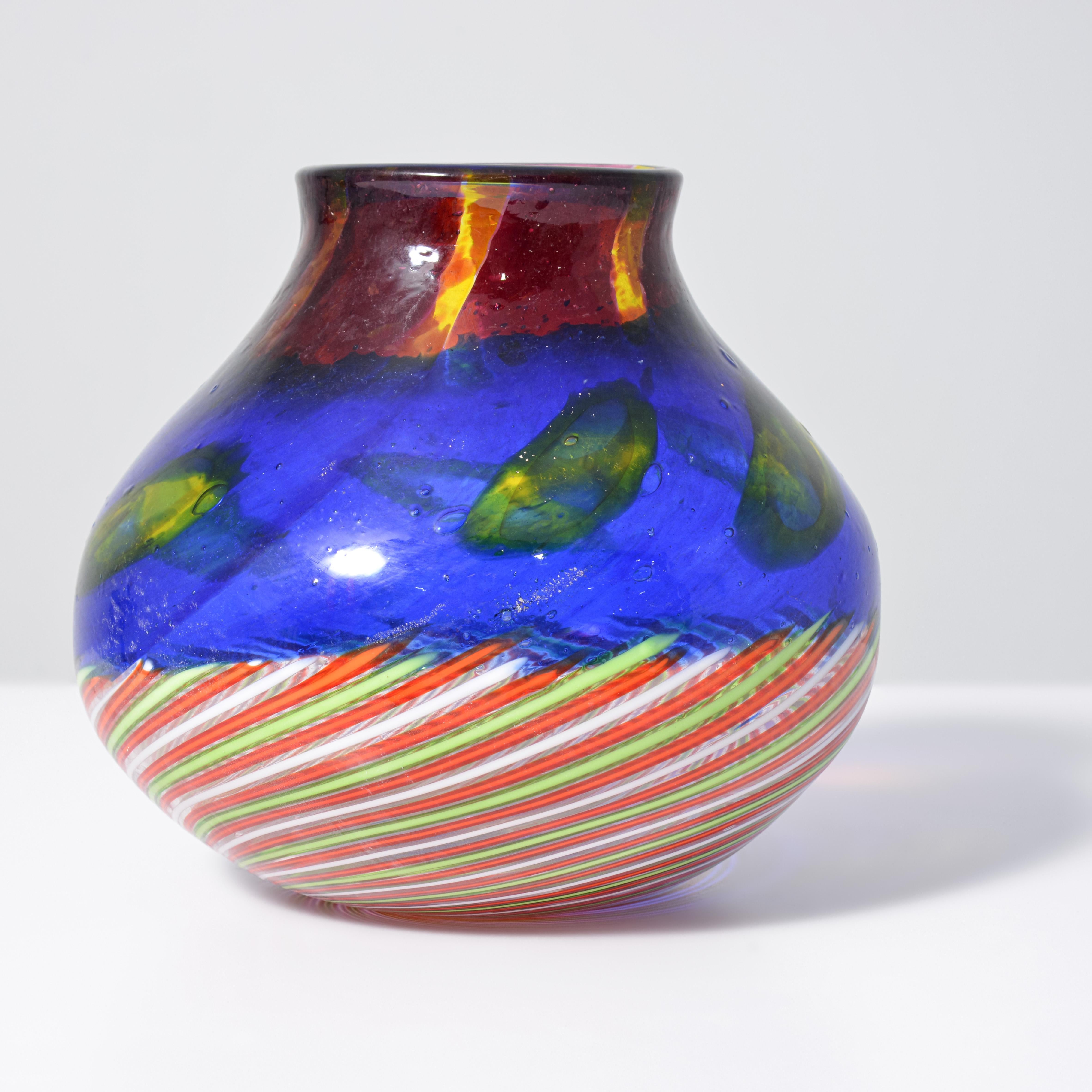 Anzolo Fuga Vase, Provenienz Lobel Modern (20. Jahrhundert) im Angebot
