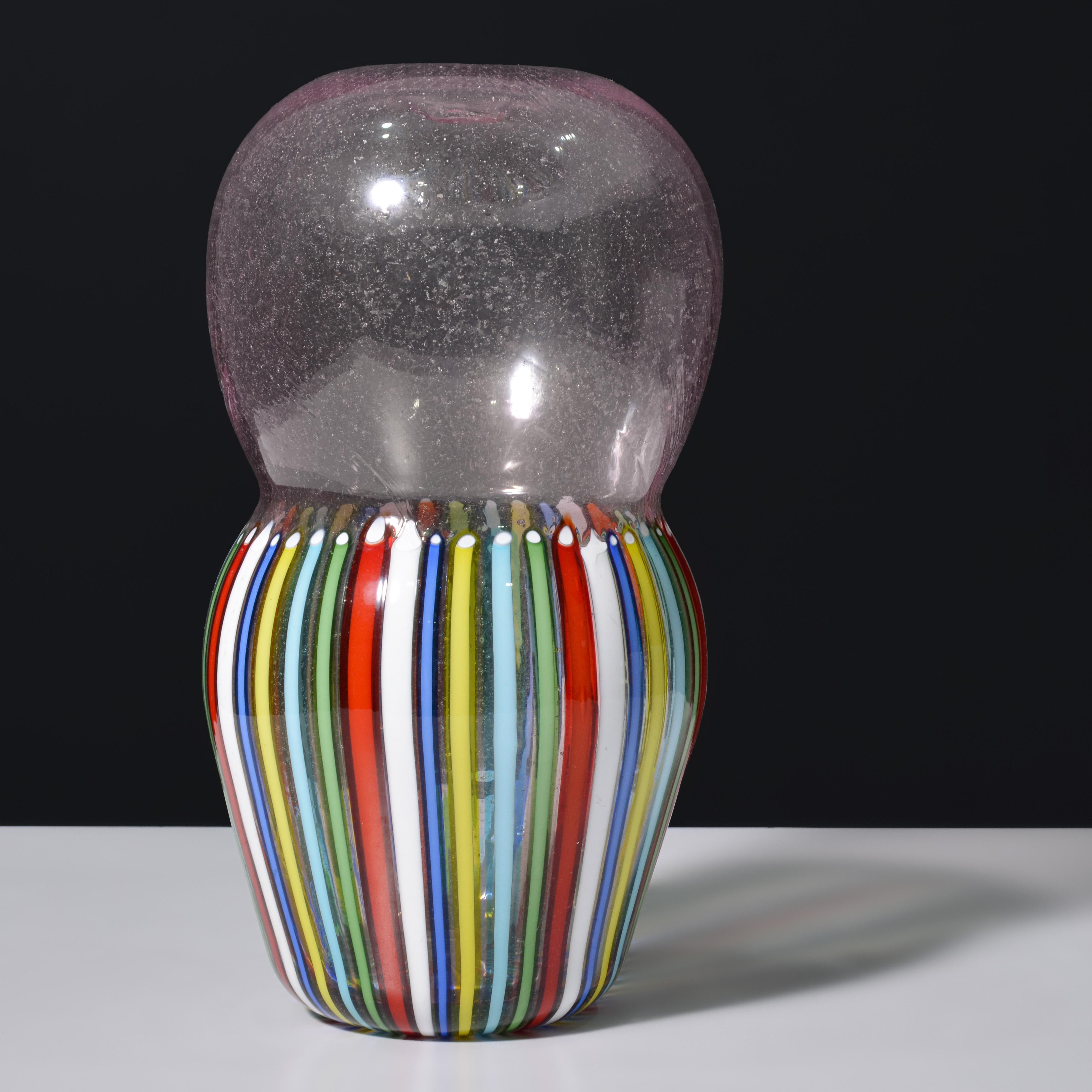 Vase Anzolo Fuga, Provenance Lobel Modern Bon état - En vente à Lake Worth Beach, FL