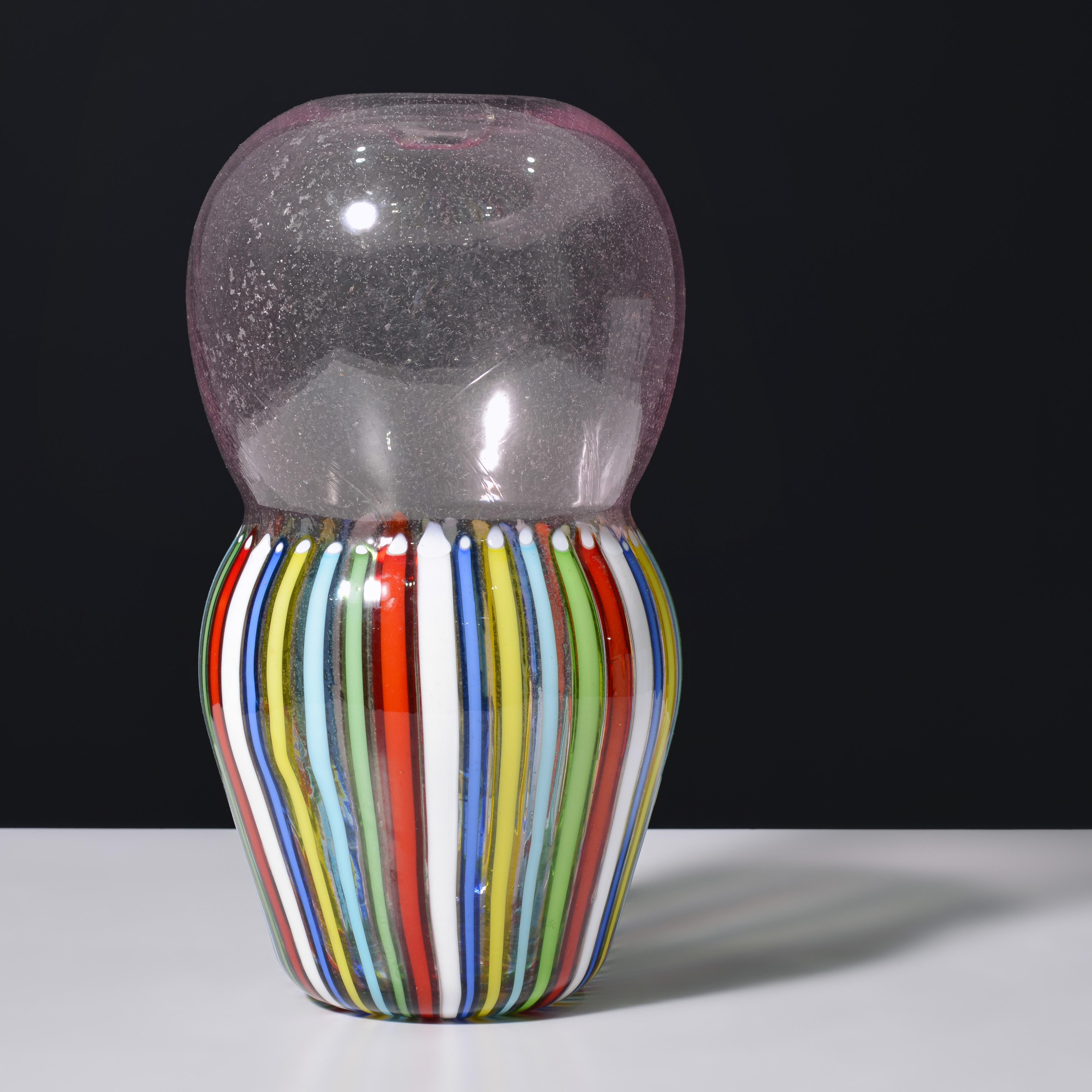 20ième siècle Vase Anzolo Fuga, Provenance Lobel Modern en vente