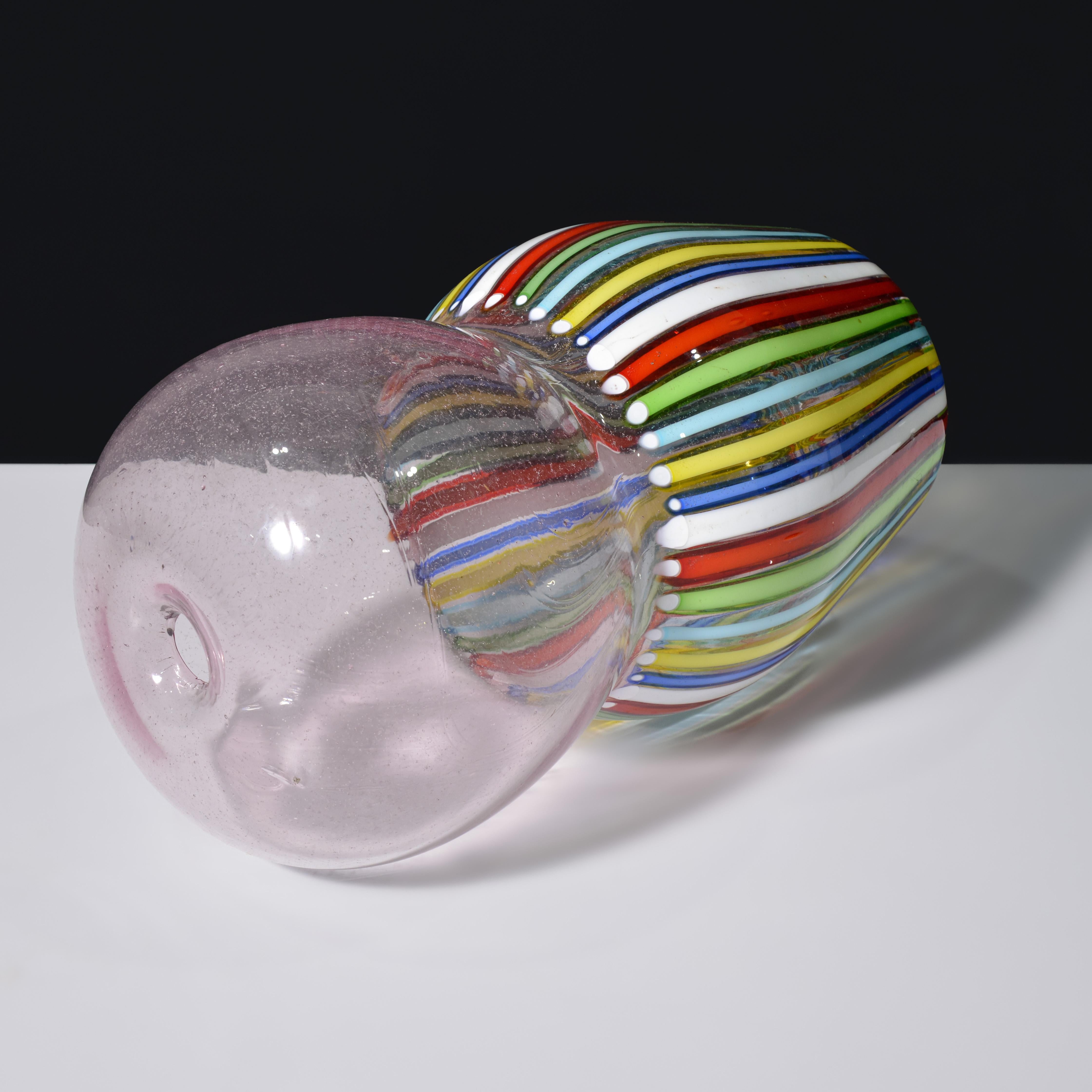Verre brun Vase Anzolo Fuga, Provenance Lobel Modern en vente
