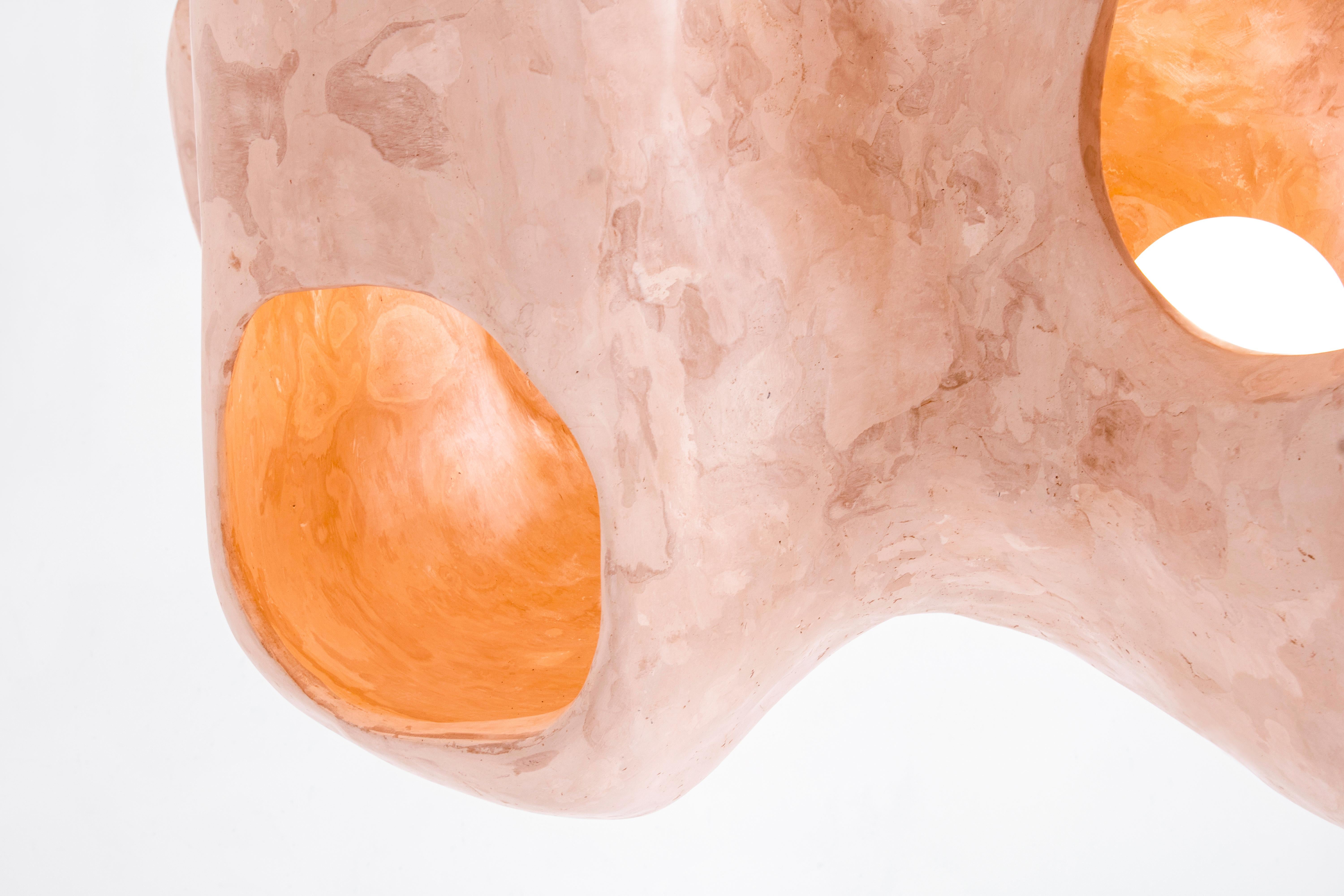 Organic Modern Contemporary Chandelier, Sculptural Lamp, Collectible Design 
