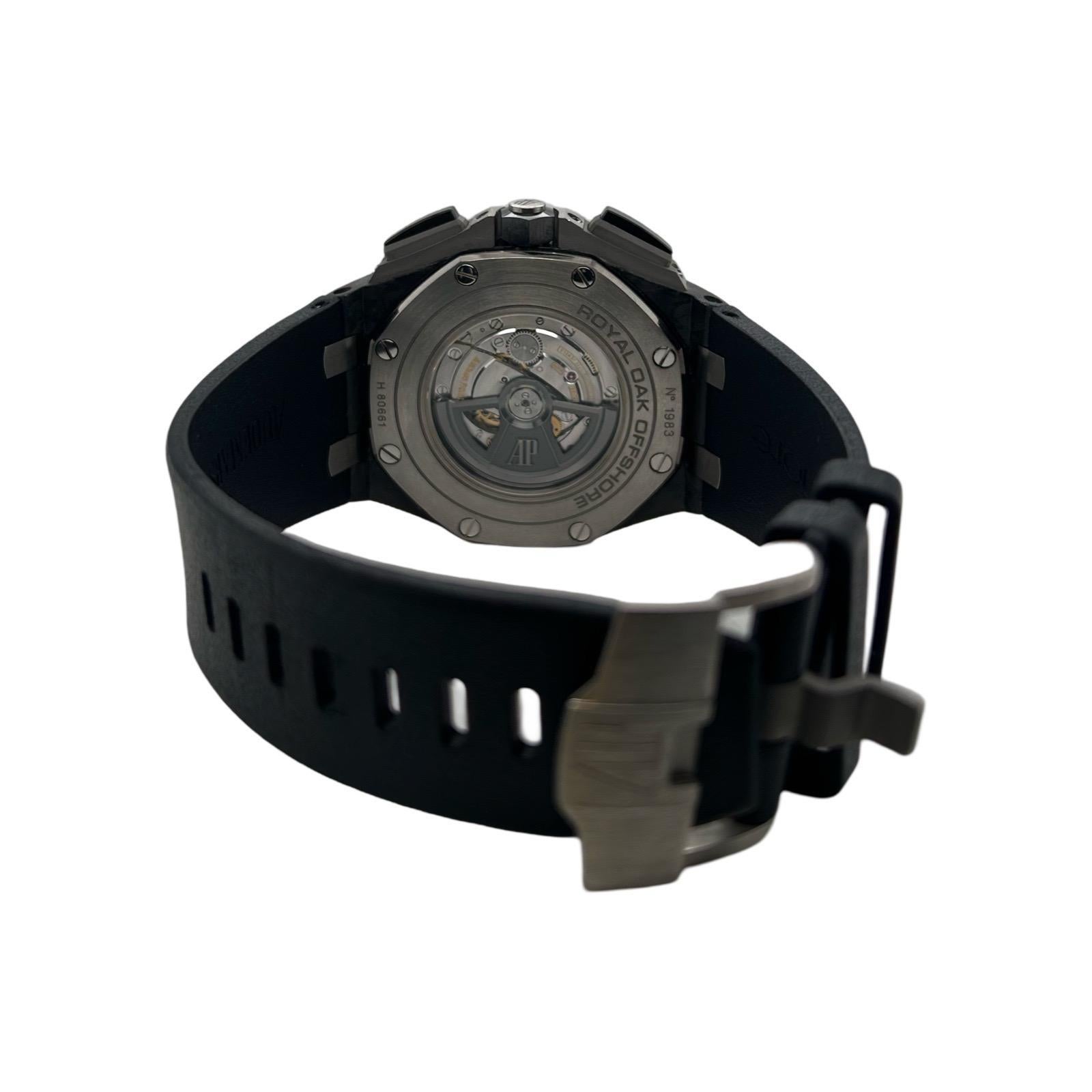 AP 44mm Royal Oak Offshore 26400au Black Carbon No Papers For Sale 1