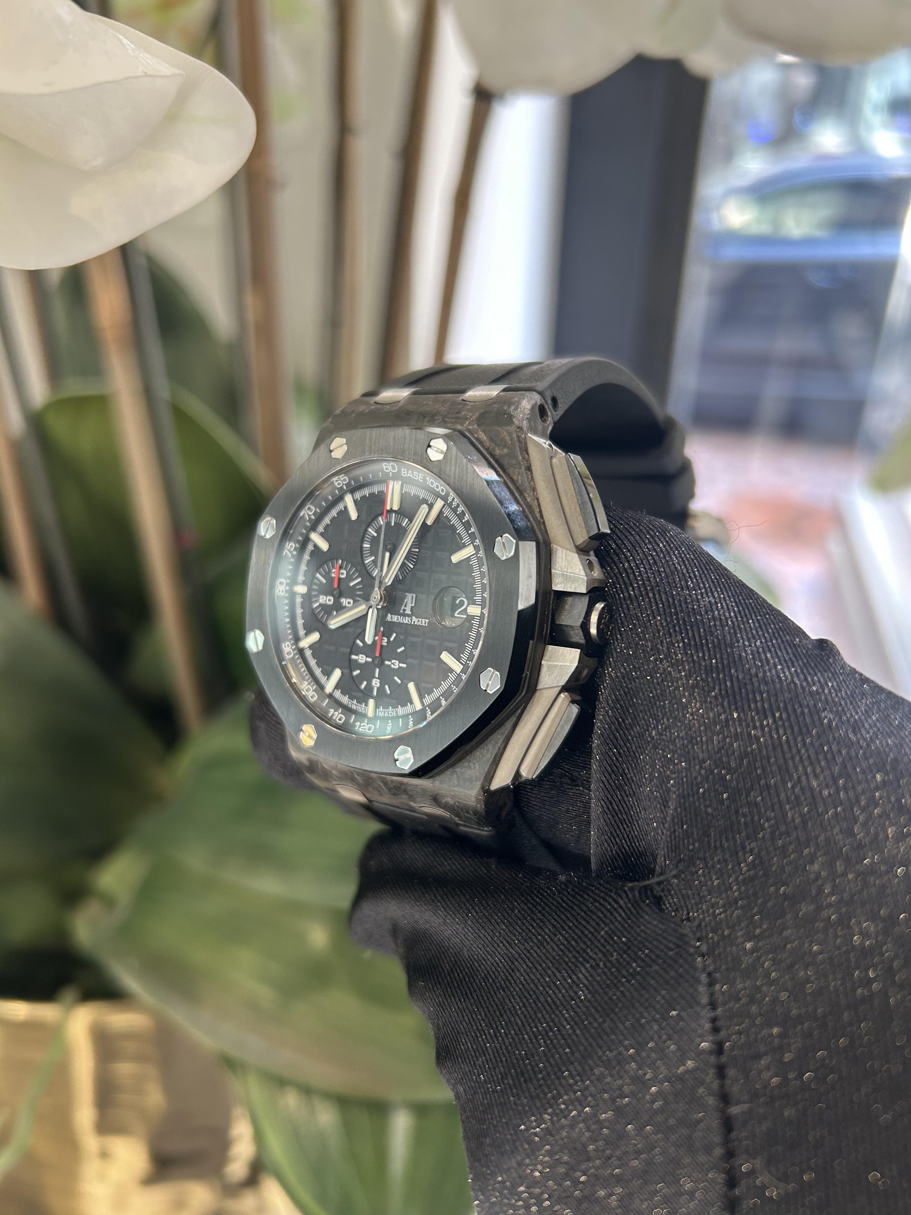 AP 44mm Royal Oak Offshore 26400au Black Carbon No Papers For Sale 5