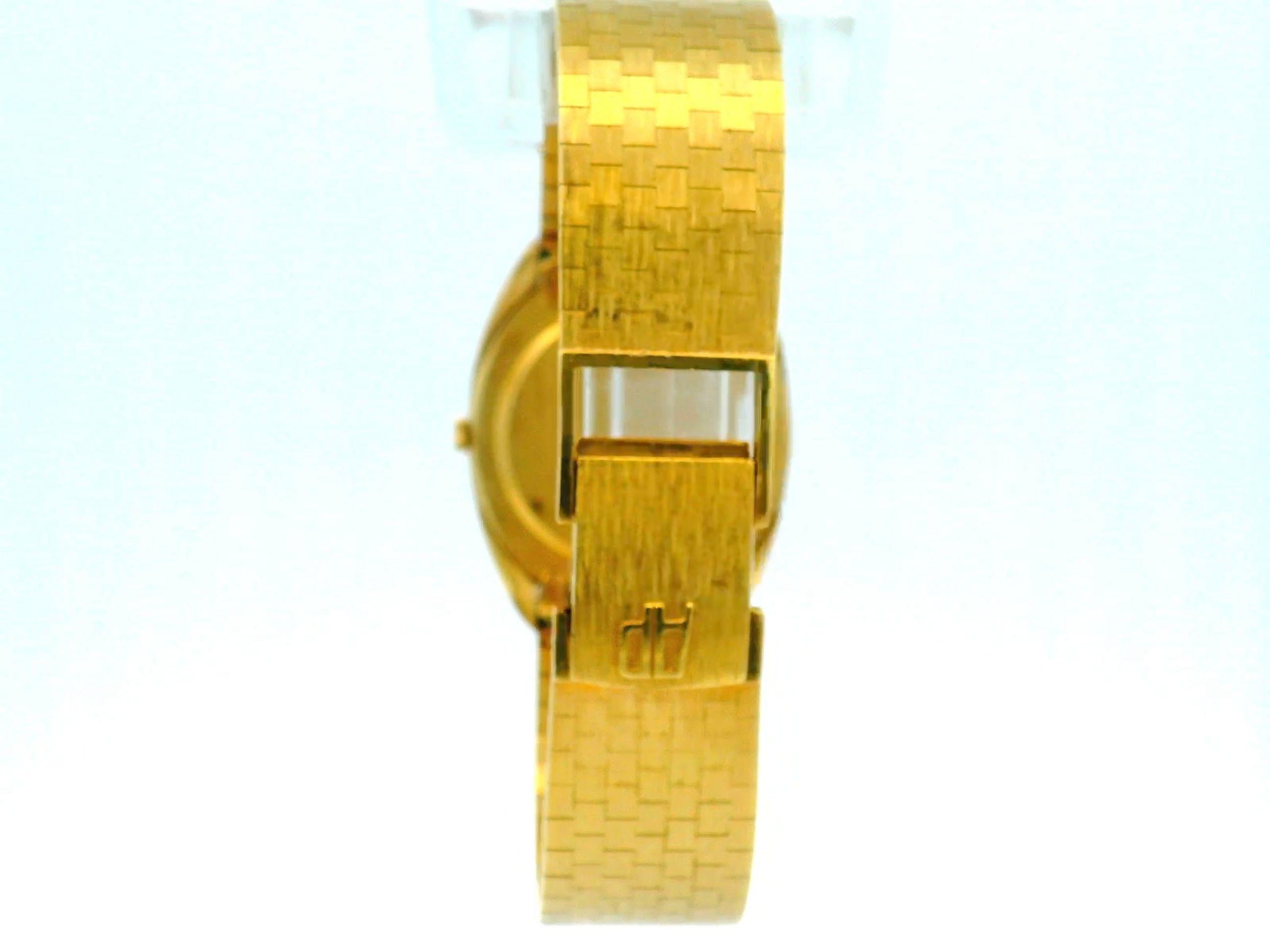 AP Ellipse 18k Brick Bracelet Vertical Dash Markers W/Box 1