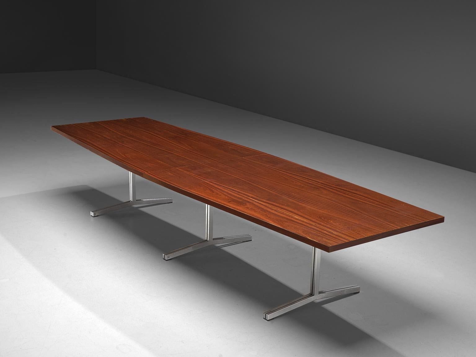 Mid-Century Modern AP Originals Large Conference Table in Rosewood