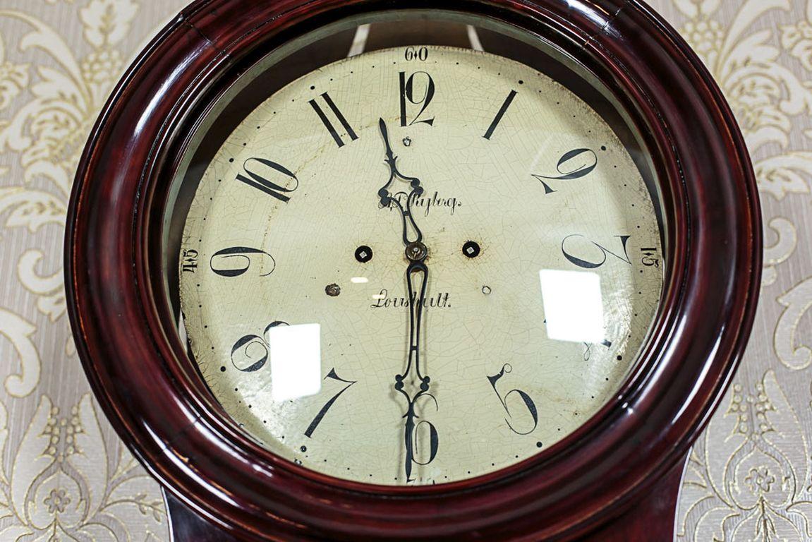 Mahogany A.P. Ryborg Loushult Grandfather Clock, circa 1830