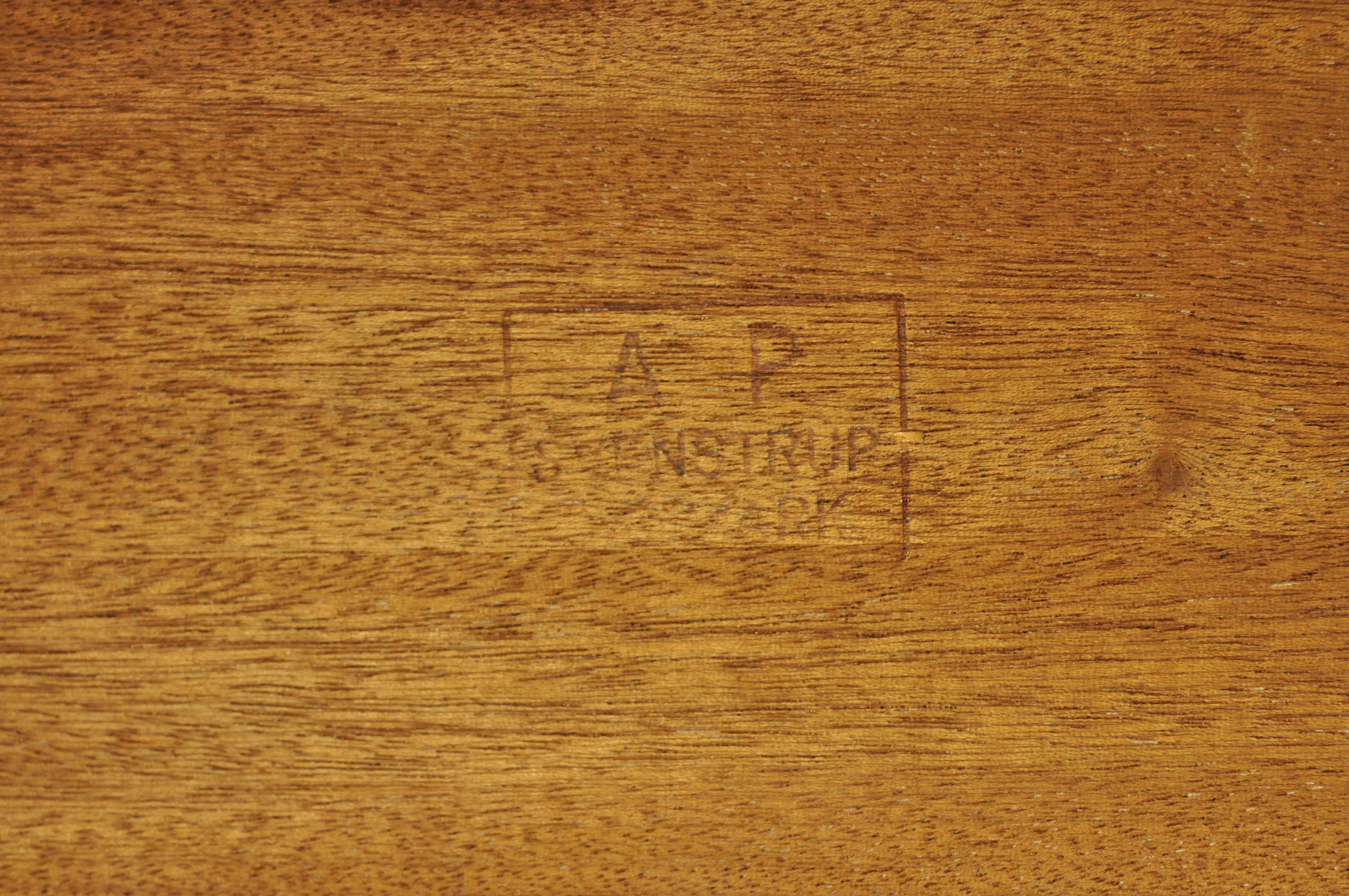 A.P. Svenstrup Midcentury Danish Modern Teak Floating Form Writing Desk 4