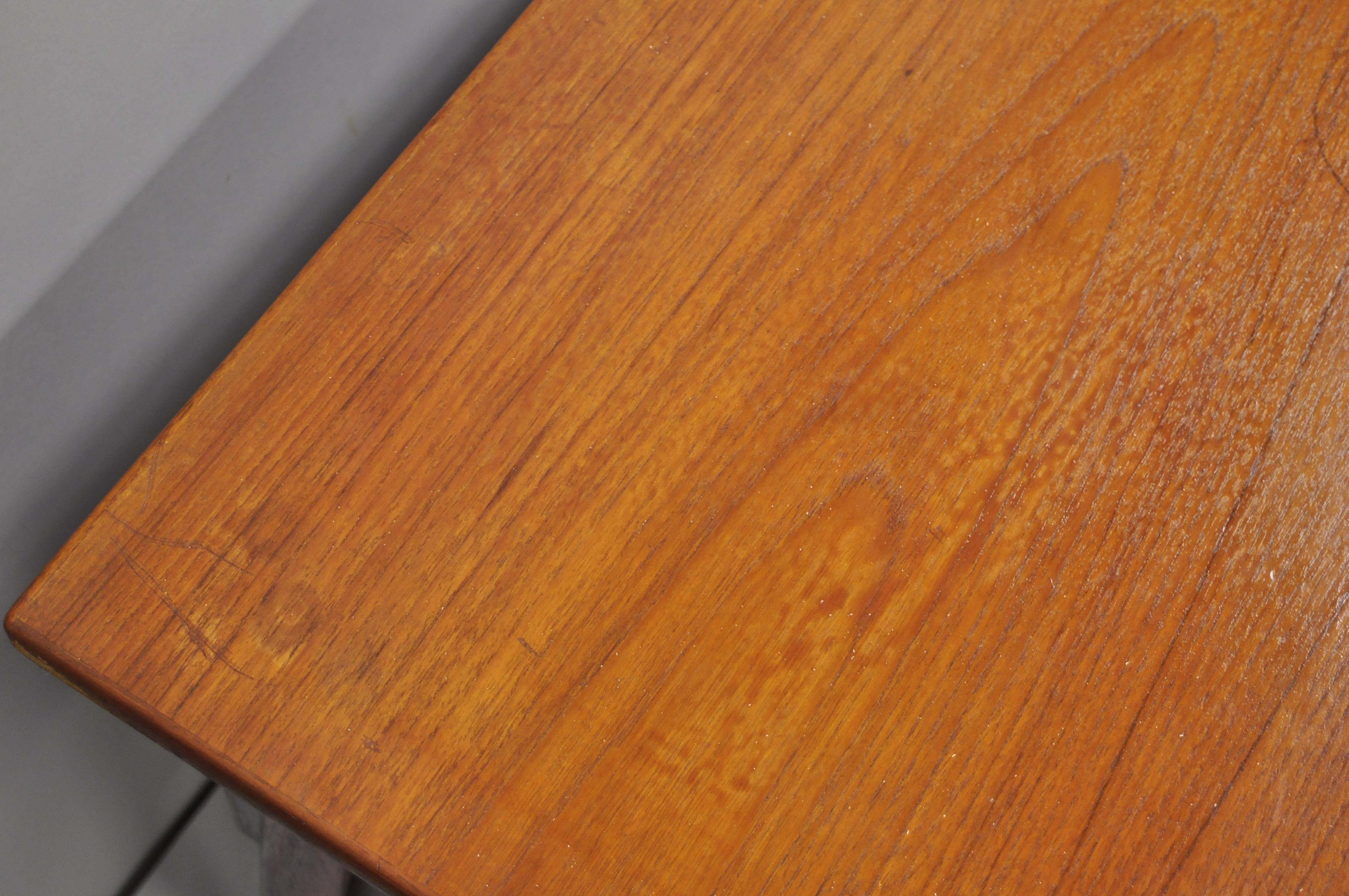 A.P. Svenstrup Midcentury Danish Modern Teak Floating Form Writing Desk 1