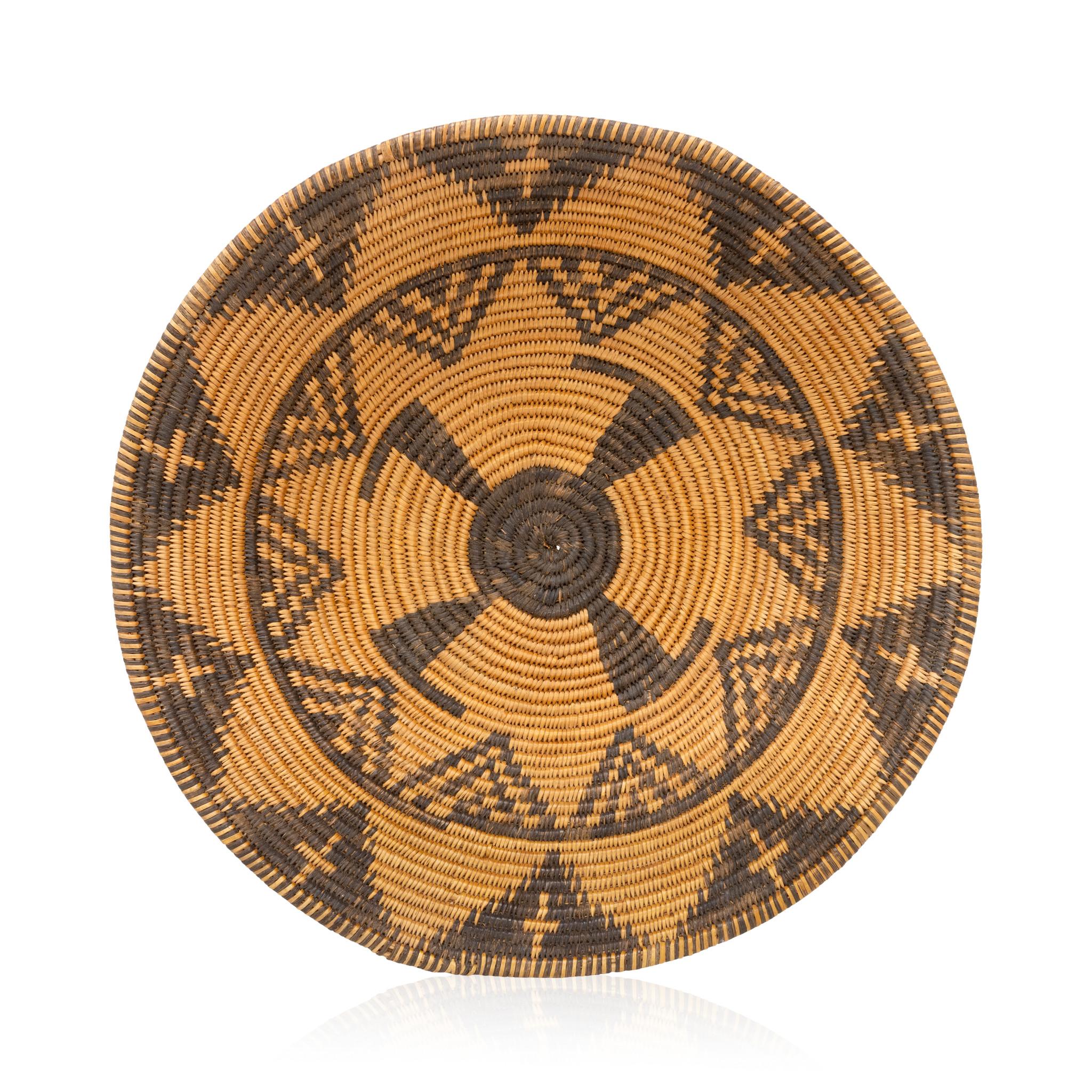 American Apache Basketry Tray For Sale
