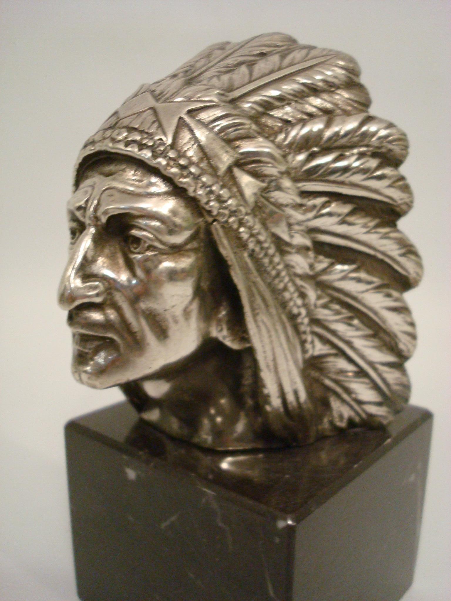 indian head hood ornament