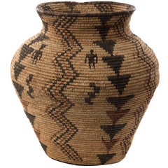 Apache Polychrome Pictorial Olla Basket