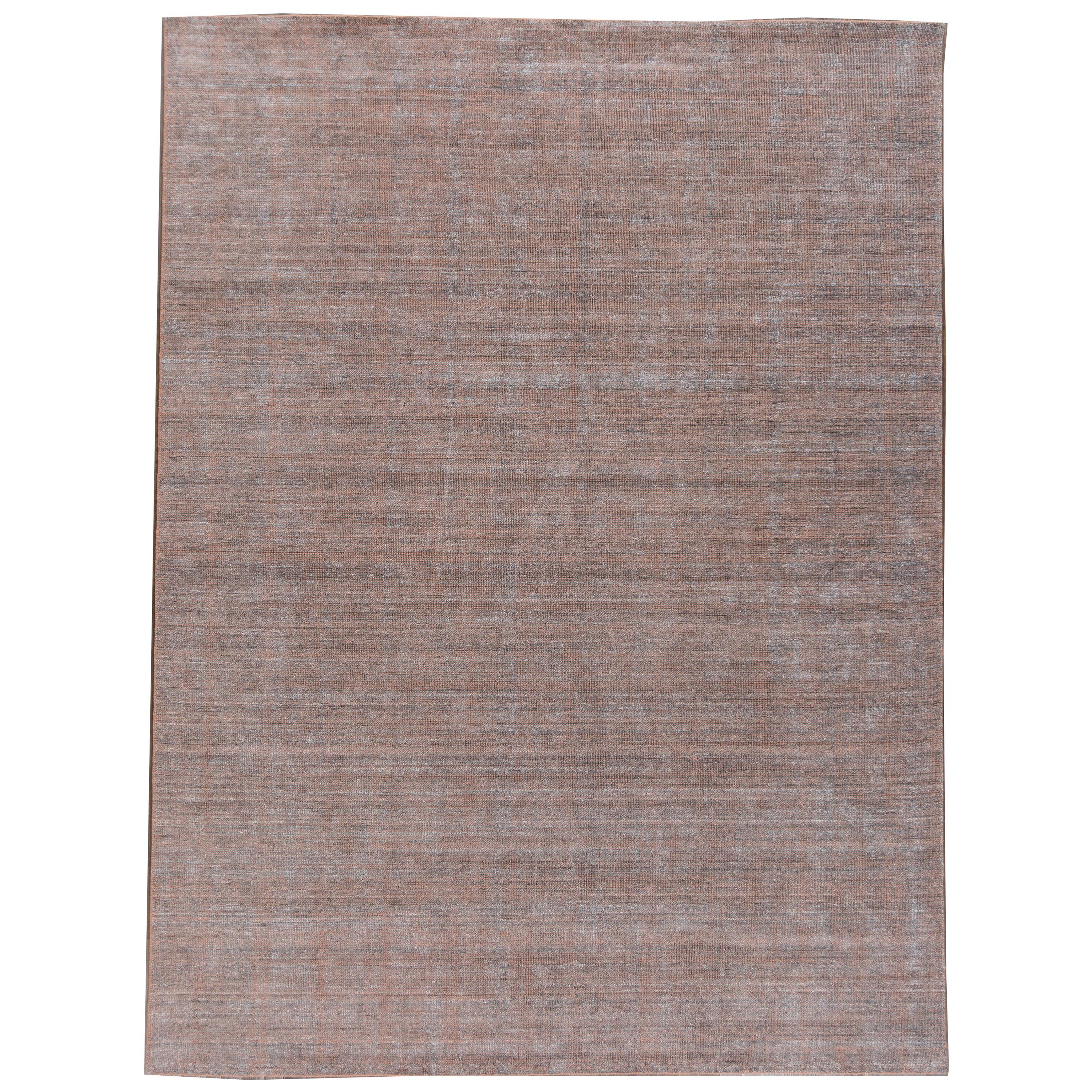 Apadana Moderner Boho-Teppich aus Bambus/Seide