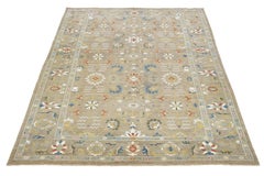 Tappeto moderno in lana Sultanabad Rugs di Apadana fatto a mano in beige