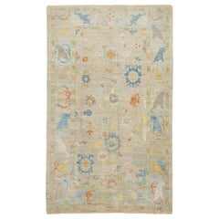 Tappeto contemporaneo in lana Sultanabad Rugs marrone chiaro con design/One di Apadana