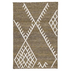 Apadana's Flatweave Kilim Brown Custom Wool Rug