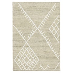 Apadana's Flatweave Kilim Custom Beige Wool Rug