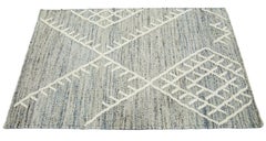 Apadana's Flatweave Kilim Custom Gray Wool Rug