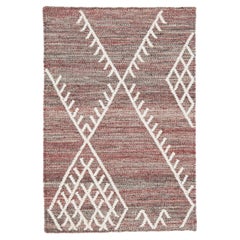 Apadana's Flatweave-Kelim-Teppich aus roter Wolle