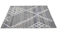 Apadana's Flatweave Kilim Grey Custom Wool Rug