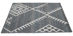 Apadana's Flatweave Kilim Grey Custom Wool Rug