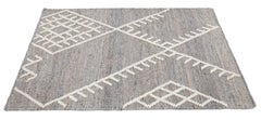 Apadana's Flatweave Kilim Gray Custom Wool Rug