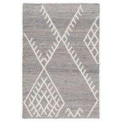 Tappeto di lana personalizzato Apadana a trama piatta Rug & Kilim grigio