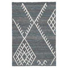 Rug & Kilim grigio a trama piatta di Apadana in lana personalizzato