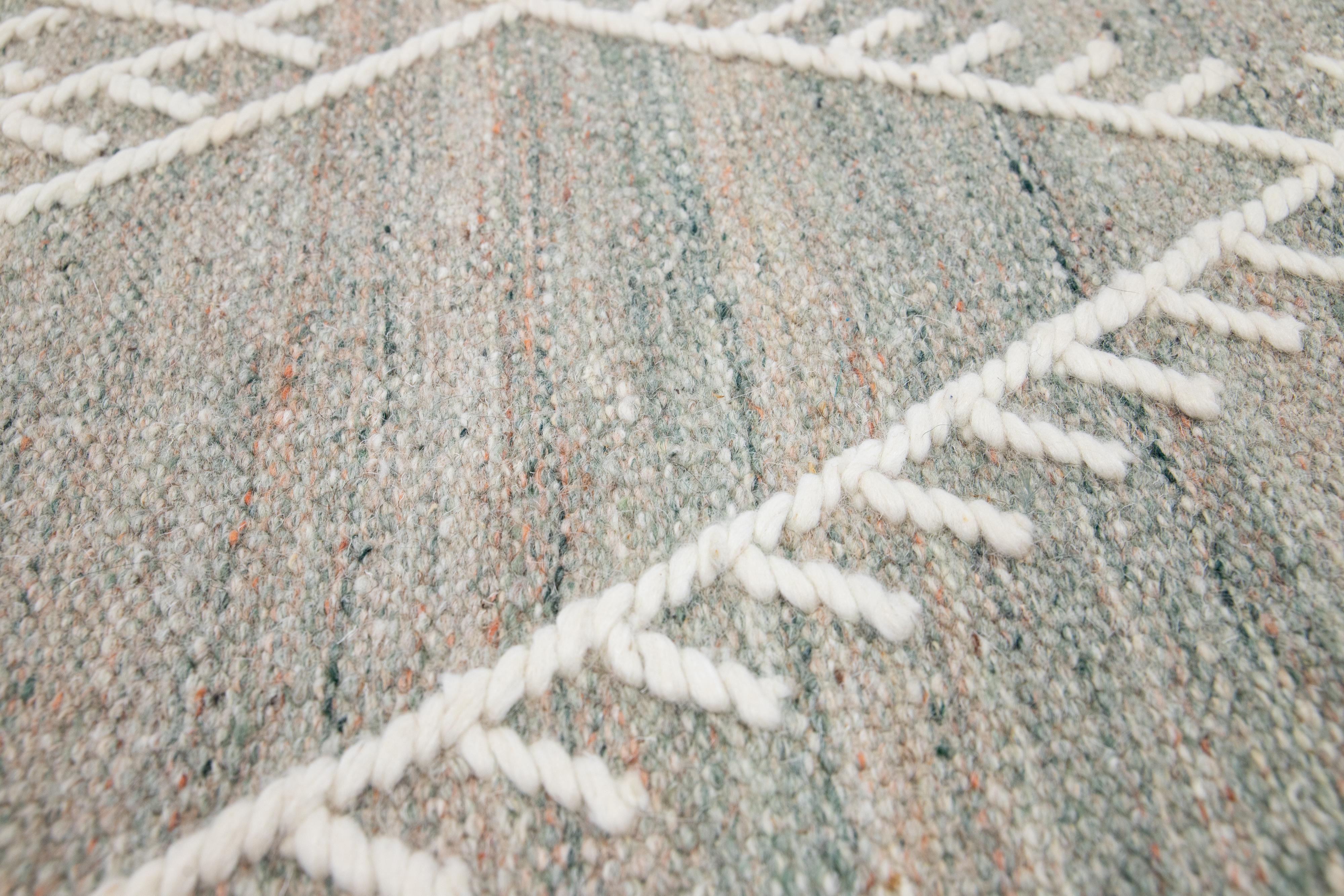  Apadana's Flatweave Kilim Multicolor Custom Wool Rug In New Condition For Sale In Norwalk, CT