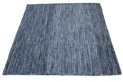 Apadana's Flatweave Kilim Navy Blue Custom Wool Rug