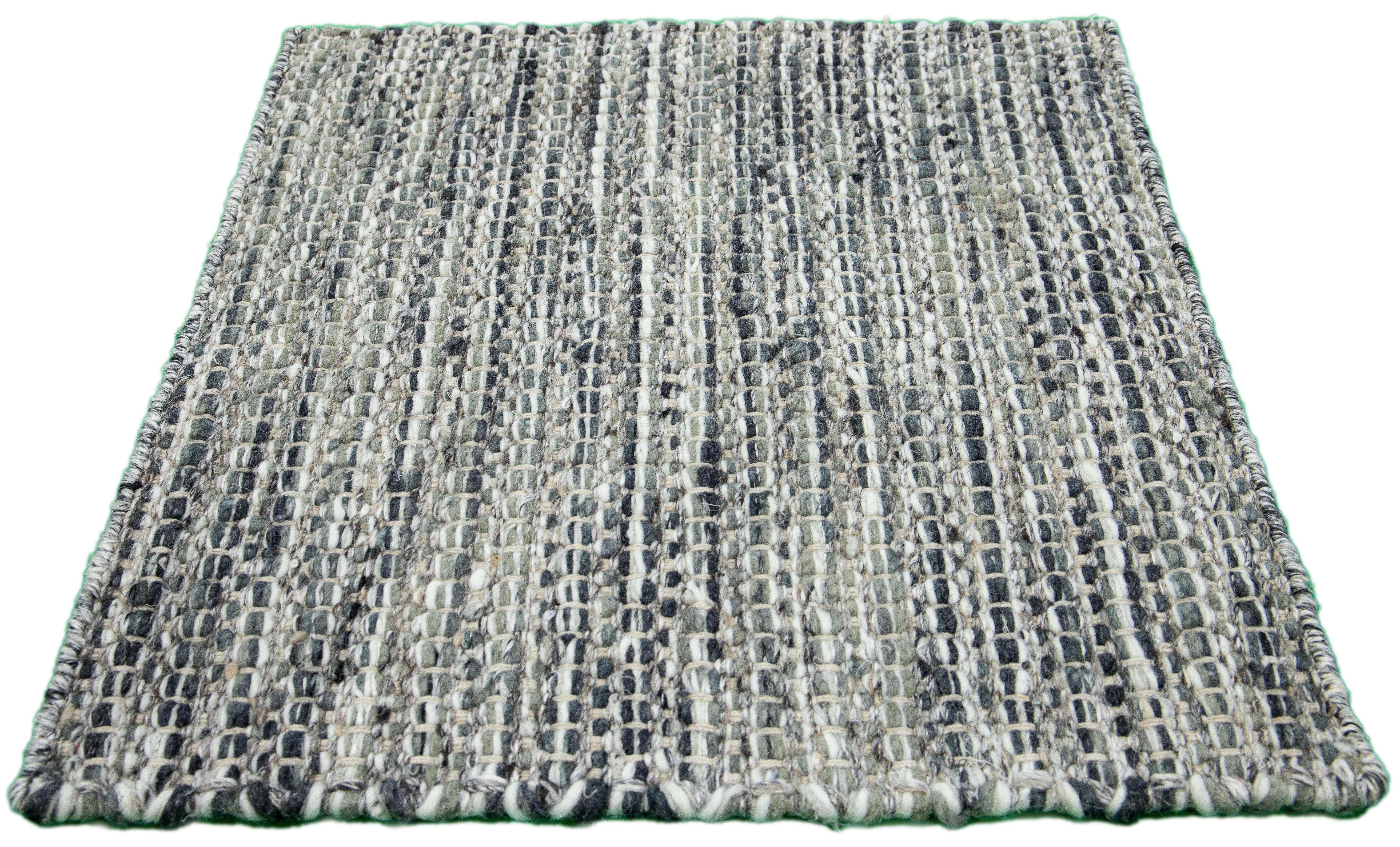 Apadana's Kilim Style Flatweave wool custom rug. Custom sizes and colors made-to-order. 

Material: Wool 
Techniques: Flatweave
Style: Kilim
Lead time: Approx. 15-16 wks available 
Colors: As shown, other custom colors are available. 
Origen: India