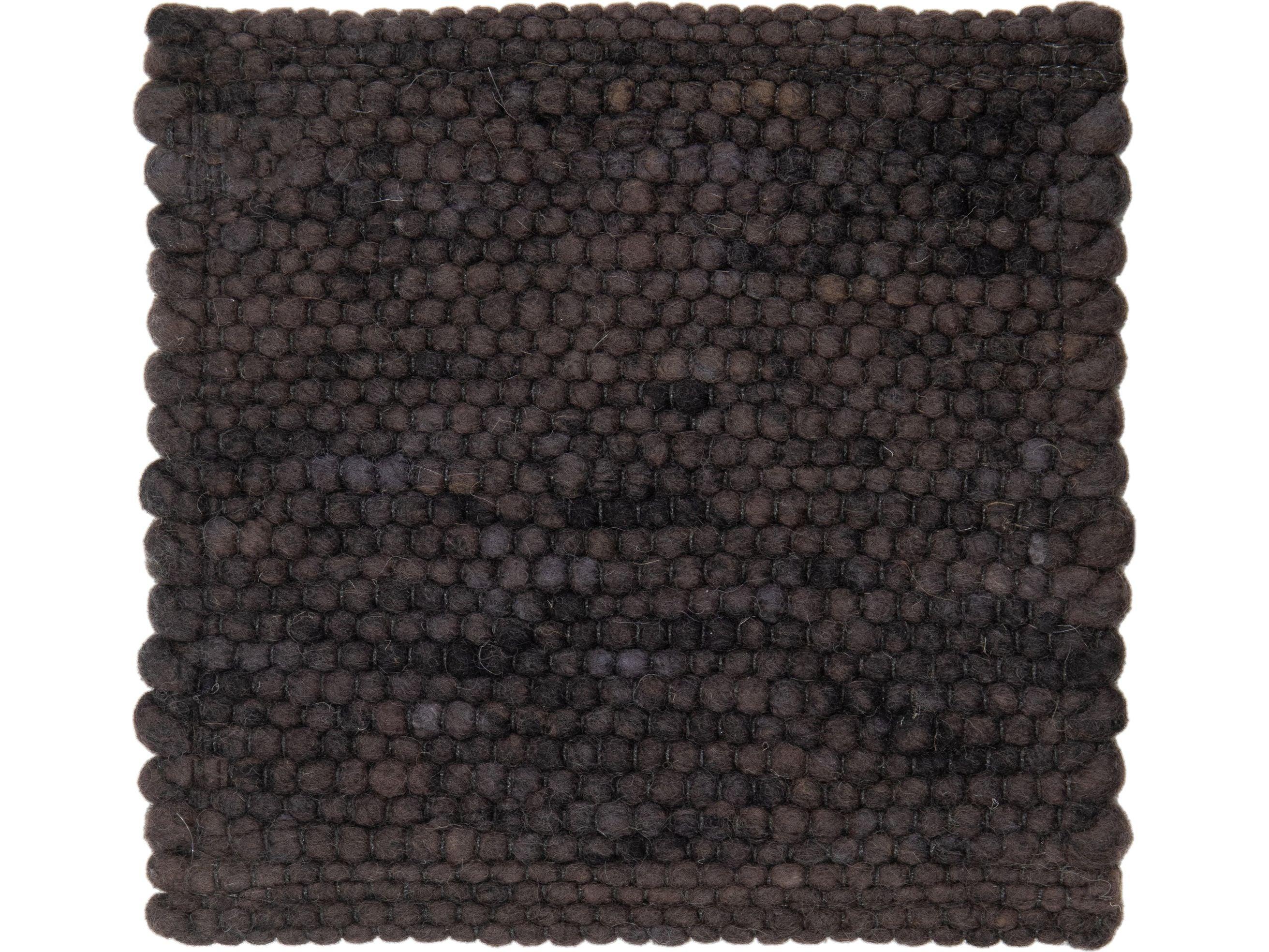 Apadana's Modern Brown Texture Designed Custom Wool Rug (Moderne) im Angebot