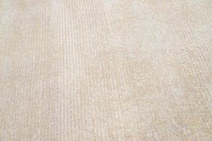 Apadana's Modern Desert Collection Custom Silk Rug In Beige