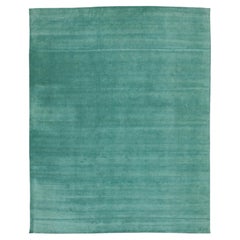 Apadana's Modern Gabbeh Hand-Loom Wool Area Rug In Deep Teal