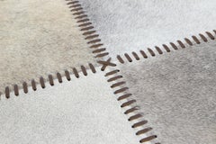 Apadana's Modern Genuine Cowhide Leather Custom Rug