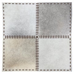 Apadana's Modern Genuine Cowhide Leather Custom Rug