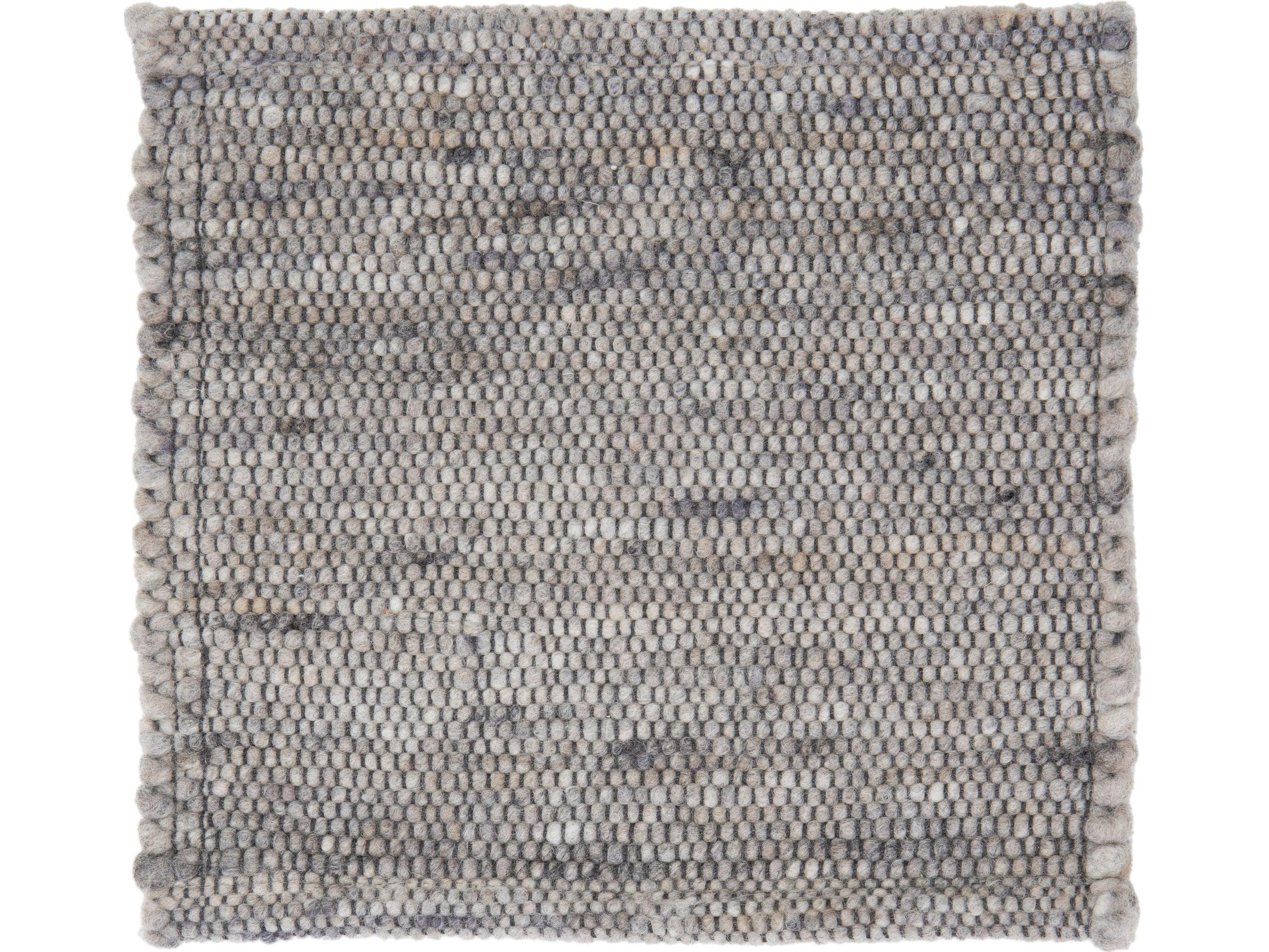 Moderno Tappeto in lana personalizzato con texture grigia moderna di Apadana in vendita
