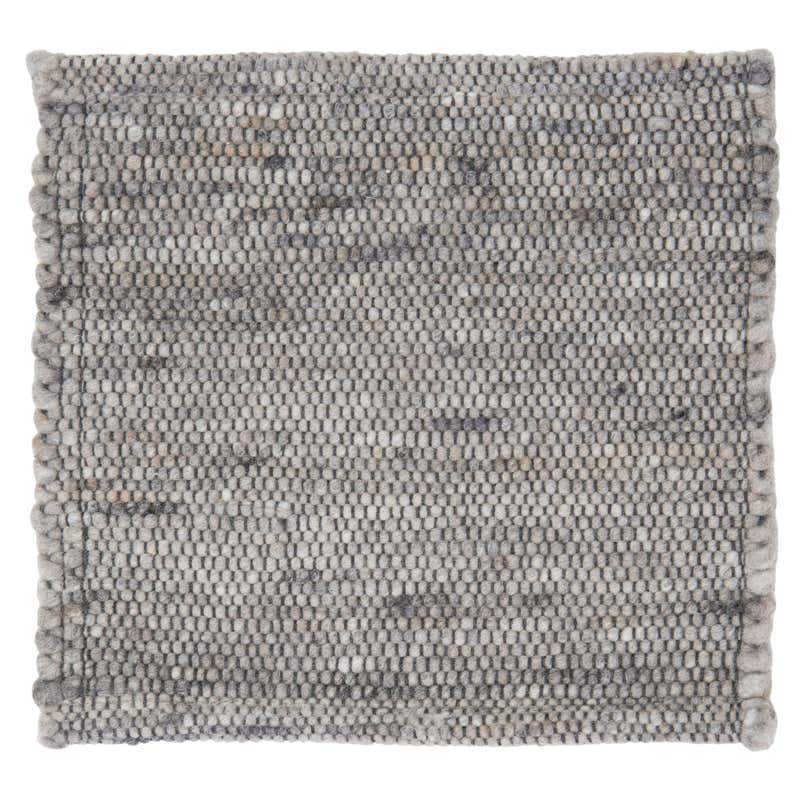 Neutral Grey Rug Hand-Loomed Bamboo Silk Solid Neutral Rug in Any ...