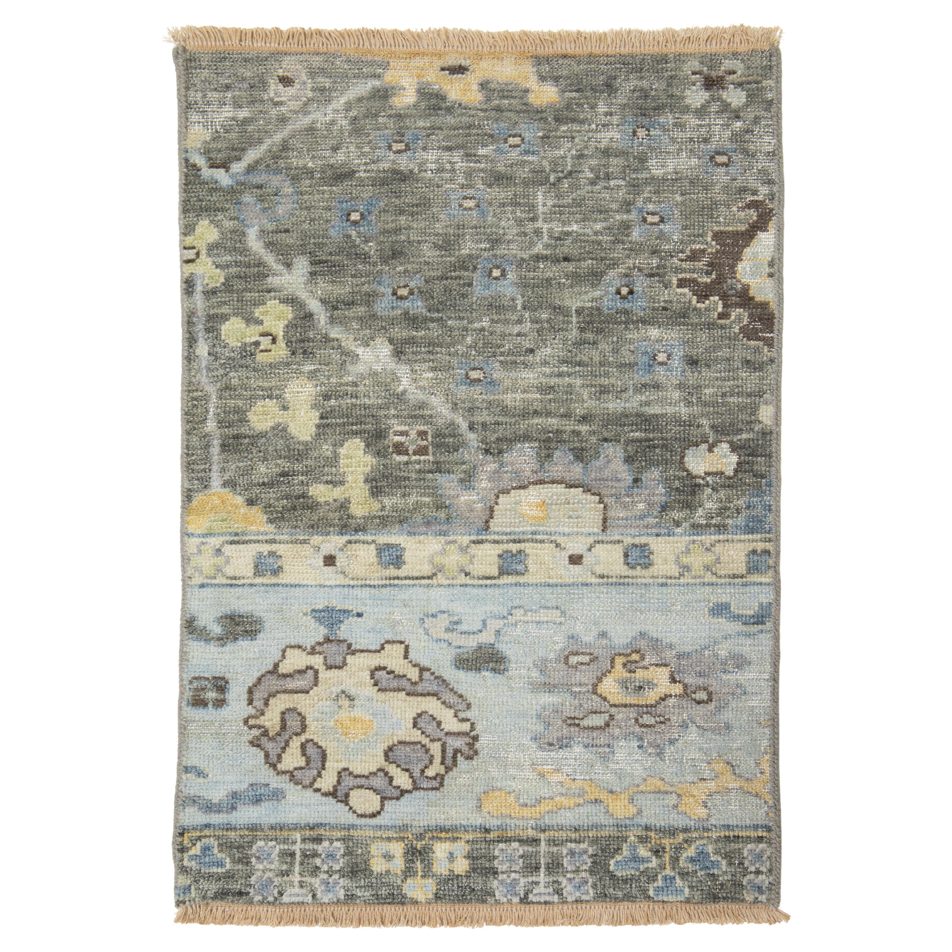 Tapis moderne turc Oushak en laine personnalisé Apadana