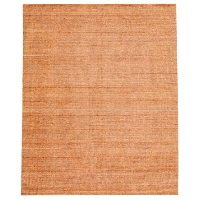 Contemporary Soft Natural Orange Pure Wool Rug by Deanna Comellini ...