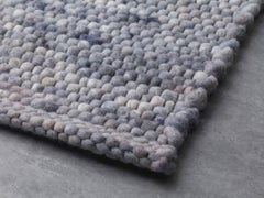Apadana's Modern Lilac Texture Designed Custom Wool Rug