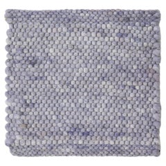 Apadana's Modern Lilac Texture Designed Custom Wool Rug