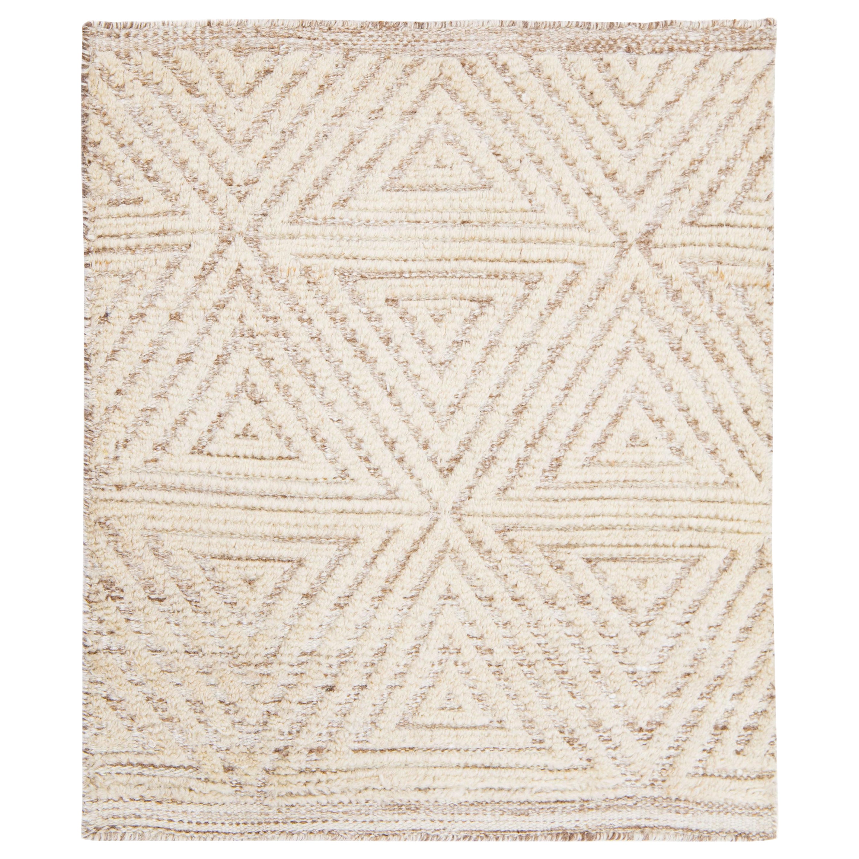Apadana's Modern Moroccan Handmade Custom Wool Ru